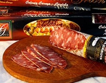 Salame Colonia Etiqueta Negra Flia. Grión en Caja P/ regalo
